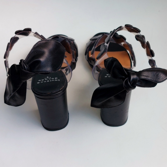 SOLD Laurence Dacade black leather Tamara ankle strap sandals, EU40, NWT, flaw - Picture 6 of 16